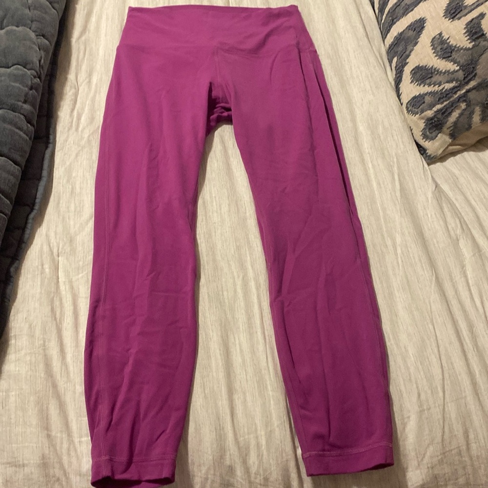 Fuschia align leggings 25”